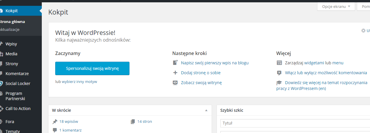 hosting cpanel kokpit wordpress