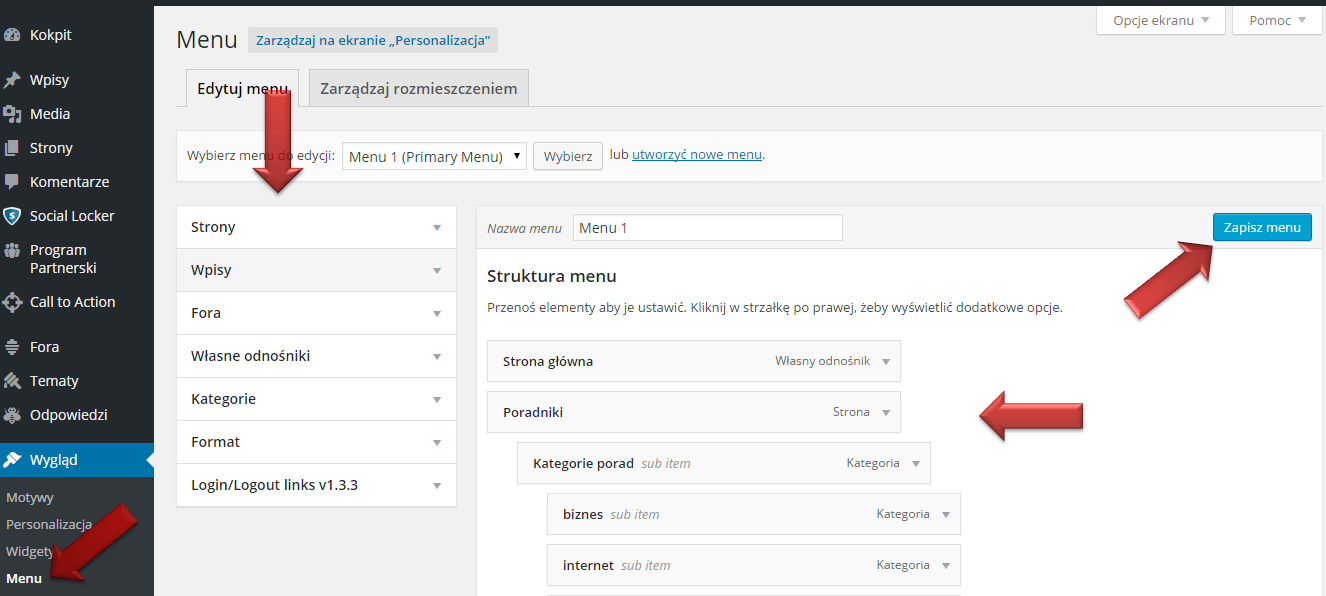 jak edytować menu wordpress jak edytować menu wordpress