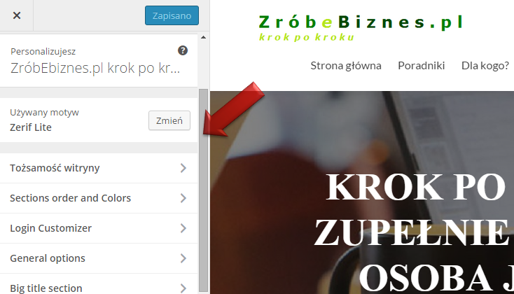 personalizacja motywu personalizacja motywu