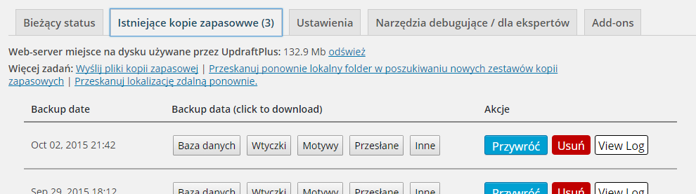 kopie updraftplus backup/restore kopie updraftplus backup/restore