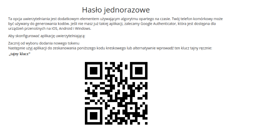 kod dla 2fa