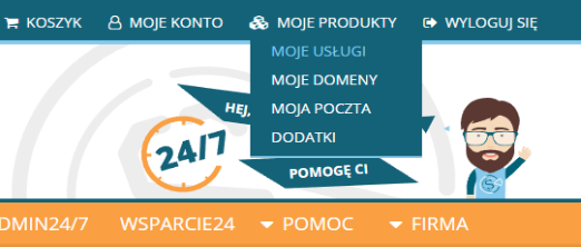 logowanie do cpanel