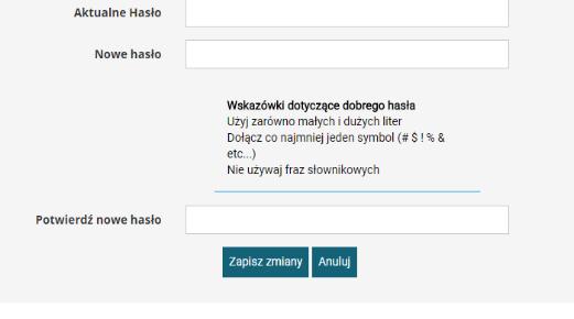potwierdzenie zmiany hasla