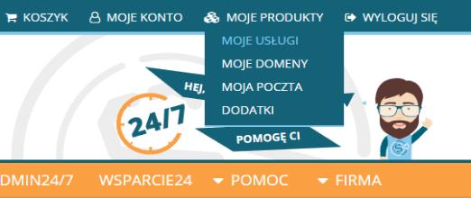 posiadane usługi