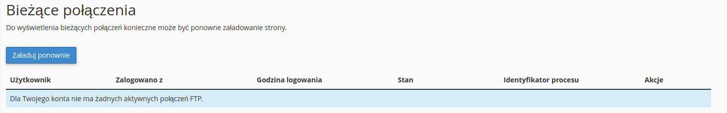 Połączenia ftp