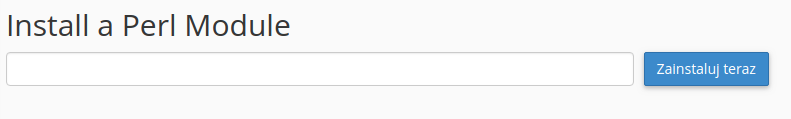 instalacja pakietu perl